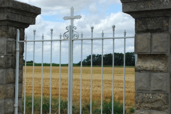 Wheat fields through the graveyard gates
